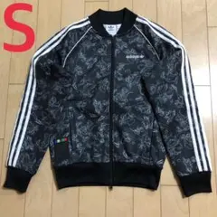 美品アディダスオリジナルスDisneyジャージジャケットSメンズBLACK