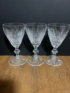 HOYA ヴィンテージ　クリスタルグラス 3個セット