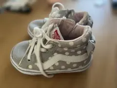 Vans ドット柄 ハイカットスニーカー グレー 水玉模様