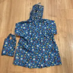 【110サイズ】ミッキー　レインコート　袋付き
