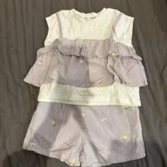 branshes 花柄刺繍セットアップ 130