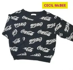 CECIL McBEE コカ・コーラ ロゴ トレーナー