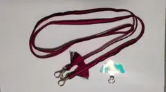 【ハンドメイド】赤い帯締めリメイクショルダーストラップ