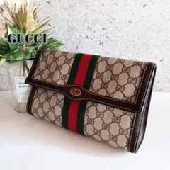 良品 オールドグッチ シェリー ヴィンテージ GG柄 バッグ レディース メンズ