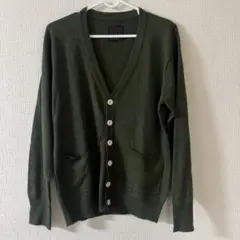 SENSE OF PLACE オリーブグリーン カーディガン