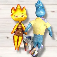 【未使用タグ付き】PIXAR マイ・エレメント　ウエイド&エンバーぬいぐるみ ディズニー&ピクサー映画『マイ・エレメント』グッズが新登場