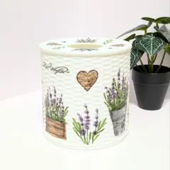 ラベンダープランター　ティッシュケース【オーバル】