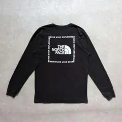 THE NORTH FACE ノースフェイス ロンT バックプリント ロゴ 黒のサムネイル