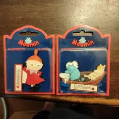 ムーミン　リトルミイ　温度計付マグネット