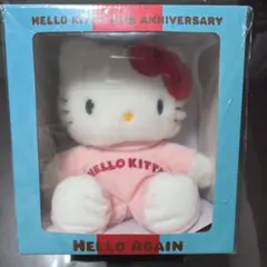 『非売品』ハローキティ HELLO AGAINイベント ぬいぐるみ　未開封 ハローキティ45周年［HELLO AGAIN］限定ぬいぐるみ サンリオ - メルカリ