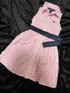 POLO RALPH LAUREN ラルフローレン　ベルト付きワンピース　2T