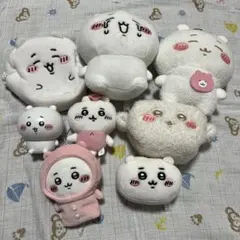 ちいかわだらけ！ ぬいぐるみ、タオルハンカチ まとめて9点セット