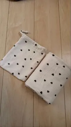 ハート柄 授乳ケープ 150cm x 70cm 新品未使用