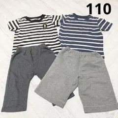 半袖Tシャツ　半ズボン　ハーフパンツ　セット　まとめ売り　男の子　保育園　110