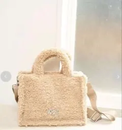 gelato pique ボアジャガードショルダーバッグ(ベージュ)新品未使用