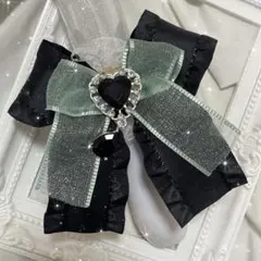 キンブレリボン ❤︎ 黒 × ミント（ 水色 . 緑 ）❤︎