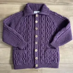 INVERALLAN ケーブル編みウールセーター 茶タグ INVERALLAN インバーアラン 茶タグ ケーブル ニット ウール