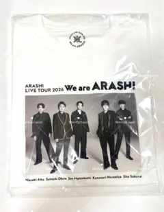 w*4様 嵐2026 Tシャツ ポーチ 銀テ 金銀各5本ずつ 3点セット バラ売
