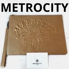 ✨極美品✨METROCITY 牛革 クラッチバッグ　セカンドバッグ　ゴールドのサムネイル