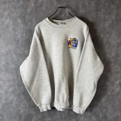 90s USA製 Lee W GUT RADIO 刺繍スウェット XLメンズ古着