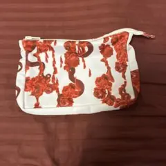 h.NAOTO 血の薔薇 ポーチ 赤×白 未使用品