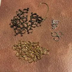 イヤリング　パーツ まとめ売り アクセサリー　ゴールド　金古美その他