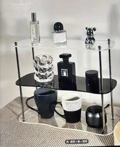 新品　おしゃれ収納　3段アクリルシェルフ 収納ラック
