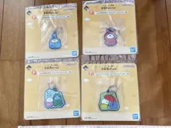 一番くじ　お文具といっしょ　F賞 ラバーコレクション　4種セット