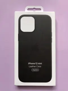 iPhone 12 mini レザーケース　ブラックMagSafe対応