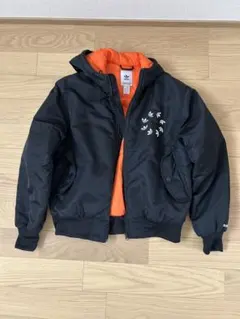 adidas MA-1ジャケット ブラック/オレンジ J/M