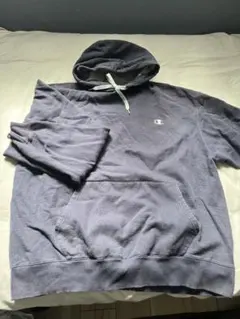 Champion グレー フード付きパーカー Lサイズ