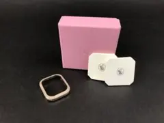 美品　スワロフスキー　アップルウォッチカバー40mm