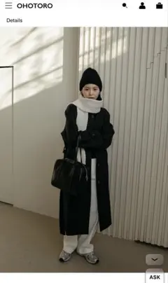 OHOTORO Dublin Coat ロングコート ブラック - メルカリ