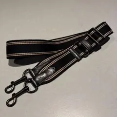 お値下げ！COACH コーチ＊ショルダーストラップ　黒&ベージュライン