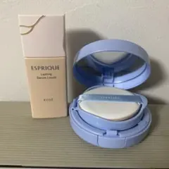 コーセー3点セットエスプリーク、リキッドファンデ＆下地＆雪肌精クッションファンデ