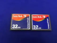 C308 SanDisk CompactFlash CFカード 32MB 2枚