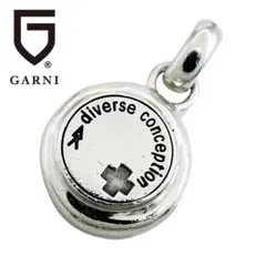 GARNI シルバー メッセージ オーバル メタル ペンダント トップ チャームのサムネイル
