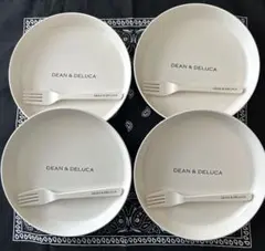 DEAN & DELUCA バンブープレート＆フォーク4セット