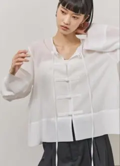 新品タグ付アダムエロペ　ガスボイルチャイナディティールシャツのサムネイル