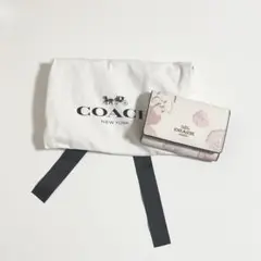 COACH 日本限定　ファイブ リング キー ケース・フローラル