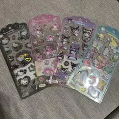 サンリオ　ドロップジェリーシール　4種　キティ　マイメロ　クロミ