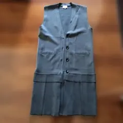 未使用！ランバンオンブルー　グレー　ロングベスト