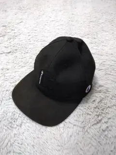 チャンピオン　キャップ　人気黒色　ワッペン大ロゴ　サイドロゴ　頭回57～59cm