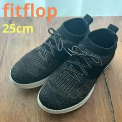 【fitflop】ゴールドラメ ウーバーニット ハイカットスニーカー 25cmのサムネイル