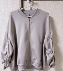グローバルワーク上品ジップブルゾン