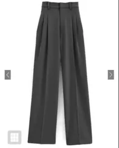 GRL タックセンタープレスストレートワイドパンツ[ai36]