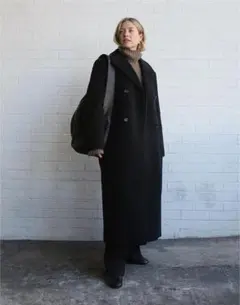 COS コス オーバーサイズ トレンチコート ロングコート ブラック 38 黒