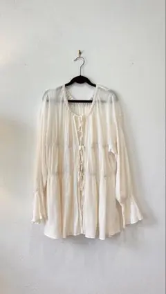 LOWRYS FARM ヨウリュウシャーリングブラウスLS 106514