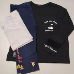 3着セット X-girlSTAGES レギンス スパッツ 肌着 トップス