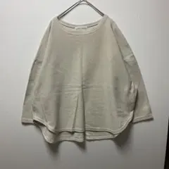 ビアズリーBEARDSLEYスポンジパイルビッグTee カットソー長袖　ベージュのサムネイル